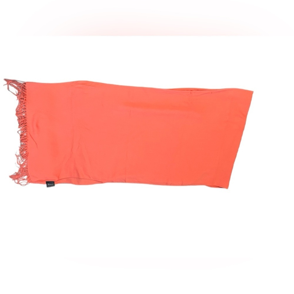 Pashmina Shawl, Coral - Picture 6 of 10
